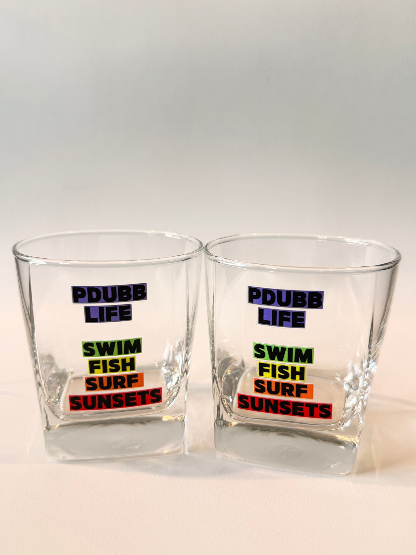 PDUBB LIFE Whiskey glasses